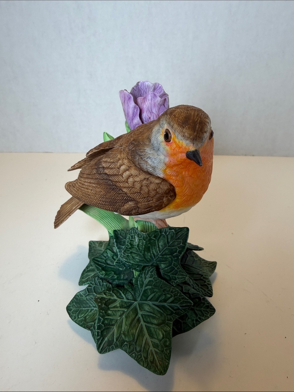 Lenox Fine Porcelain European Robin Bird Figurine
